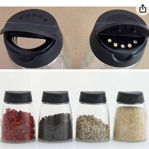 Glass Spice Jars - Set of 10
